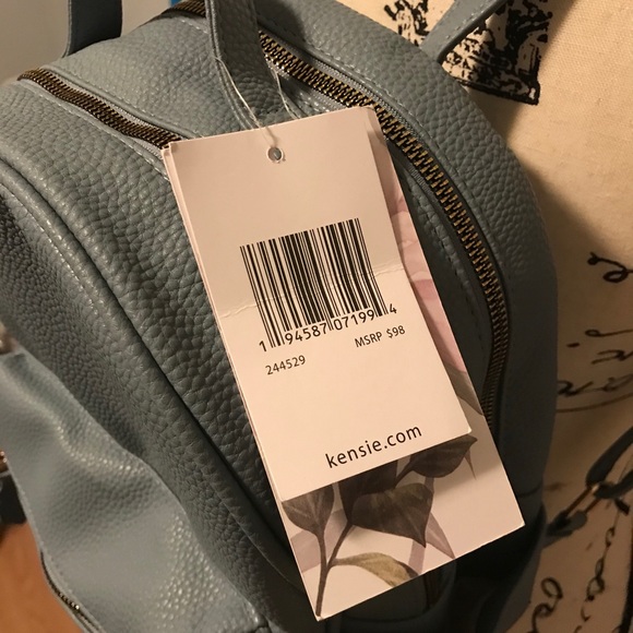 🌟Host Pick🌟Kensie Steel Blue Backpack w/Gold tone hardware. - Picture 3 of 9